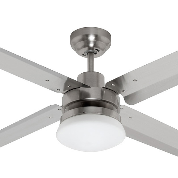Fanco Eco Motion Ceiling Fan with Light & Remote Brushed Chrome