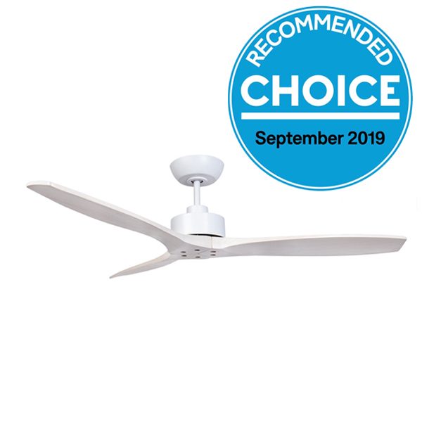 Wynd Dc Ceiling Fan With Remote Washed White 54 Fanco Australia - Best Ceiling Fan With Light And Remote Australia