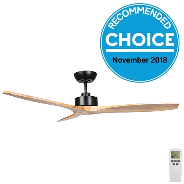 Wynd Dc Ceiling Fan With Remote Natural Timber 54 Fanco