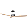 Wynd DC Ceiling Fan with Remote & Handcrafted Natural Timber Blades - 54"