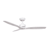Wynd DC Ceiling Fan with Remote & Handcrafted Washed White Timber Blades - 54"