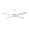 Eco Silent Deluxe DC ABS Blades Ceiling Fan with Wall Control - White 52"