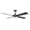 Eco Silent Deluxe DC ABS Blades Ceiling Fan SMART/Remote with CCT LED - Black 56"