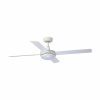 Eco Silent 2021 Model DC Ceiling Fan with Remote & CCT LED - White 48"