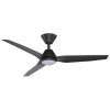 Infinity iD DC Ceiling Fan SMART/Remote with CCT LED Light - Black 48"